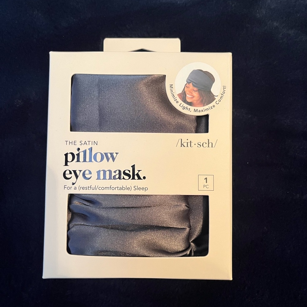 Kitsch Satin Pillow Eyemask. New in box.